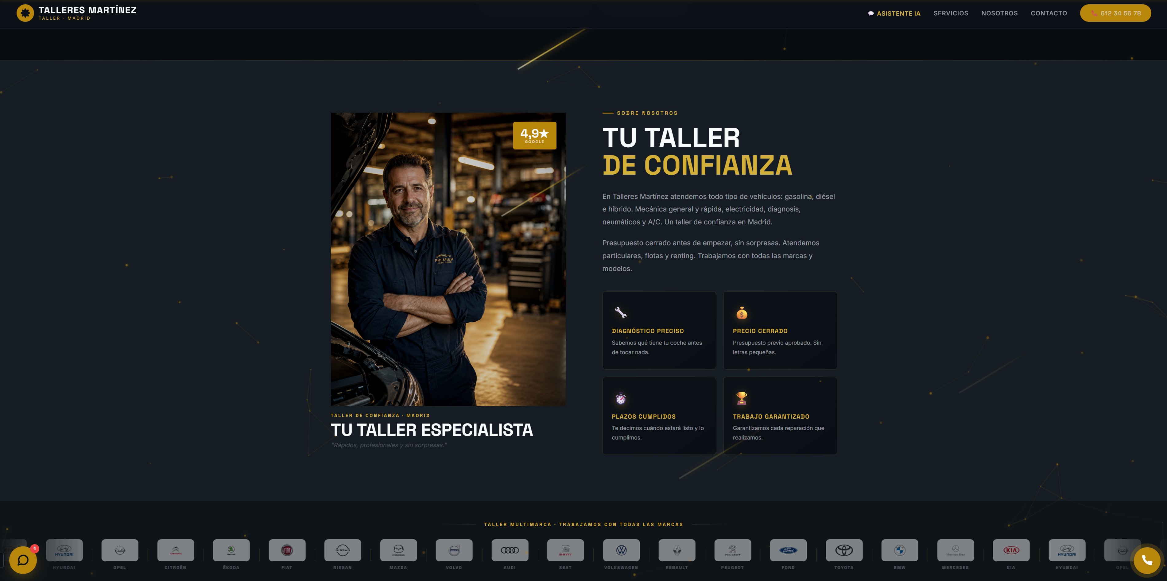 Taller Profesional — plantilla Creskio para talleres